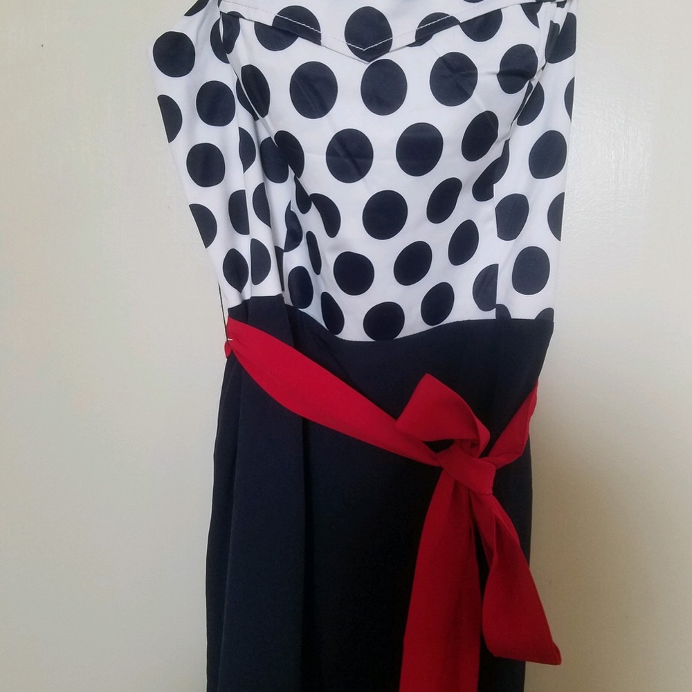 Polka dot fish tail (Navy Blue)